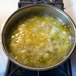 cauliflower soup, cooking